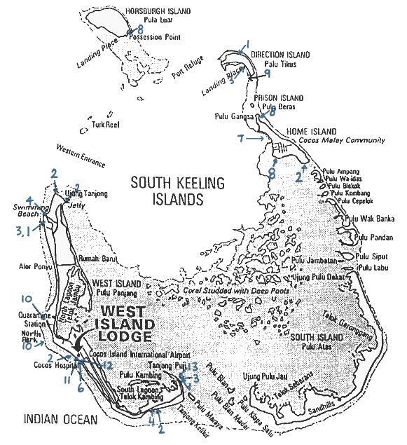 Cocos islands (detail)