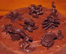 photo of chocolate sculptures