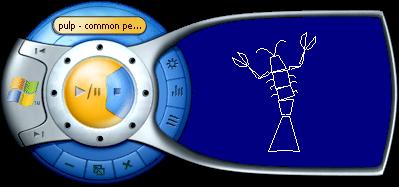 Breakdancing Lobster in Windows Media Player