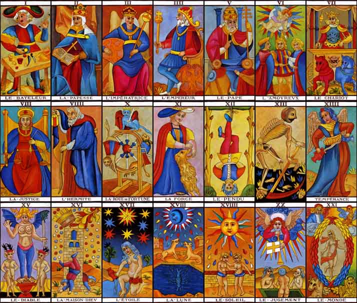 Marseilles Tarot Cards: complete deck