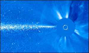 Internet reveals solar explosion's target